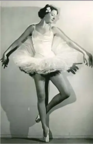  ?? PROVIDED PHOTO ?? Lilette Rohe learned dance from famed Russian ballerina Lubov Egorova and performed with the Metropolit­an Opera.