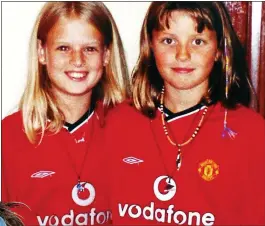  ??  ?? DARK SECRET:
Katie and Samantha today, left. Above: Holly Wells and Jessica Chapman, who were murdered by Huntley in 2002. Below: How we reported Samantha’s story last week