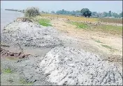  ??  ?? Sand excavated from Beas river near Goindwal Sahib in Tarn Taran on Saturday. HT PHOTO