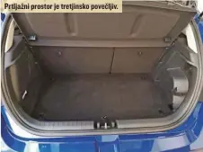  ??  ?? Prtljažni prostor je tretjinsko povečljiv.