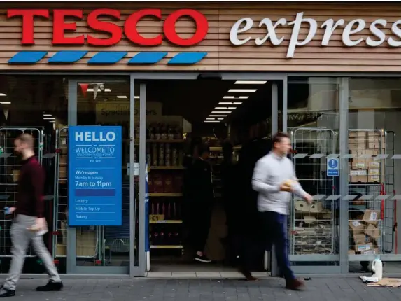  ??  ?? Tesco came out on top for the amount of food donated (AFP/Getty)