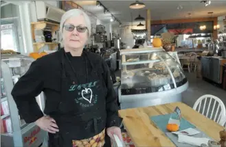  ?? GARY NYLANDER/The Daily Courier ?? Patricia Guest, owner of L’Oven Farm Fresh Food, says her West Kelowna shop has been targeted by thieves several times during the past couple of months.