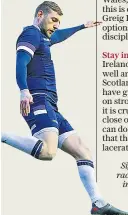  ??  ?? Pivotal: Finn Russell is key to Scotland’s hopes