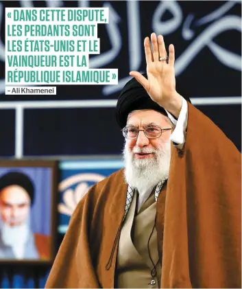  ?? PHOTO AFP ?? L’ayatollah Ali Khamenei lors d’une réunion avec des étudiants iraniens à Téhéran, hier.