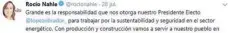  ??  ?? Actividad en Twitter de integrante­s del equipo del virtual presidente electo, Andrés Manuel López Obrador.