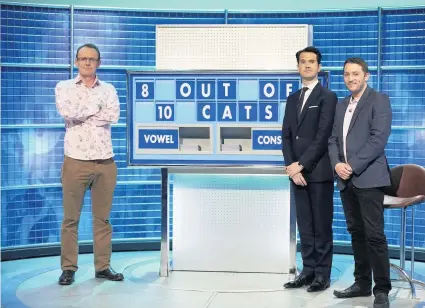  ?? PIC: VICTOR DE JESUS ?? Jon Richardson is a regular on 8 out of 10 Cats do Countdown.