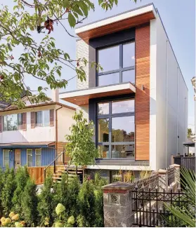  ?? MARTIN KNOWLES ?? Harmony Sense Interiors owner, Lucila Diaz, thought her friend architect Nick Bray was joking when he suggested building a five-bedroom passive house on a 25-foot lot.