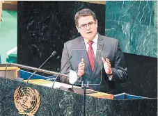  ?? FOTO: EL HERALDO ?? El presidente Juan Orlando Hernández disertará mañana en la asamblea de la ONU.