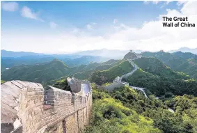 ??  ?? The Great Wall of China