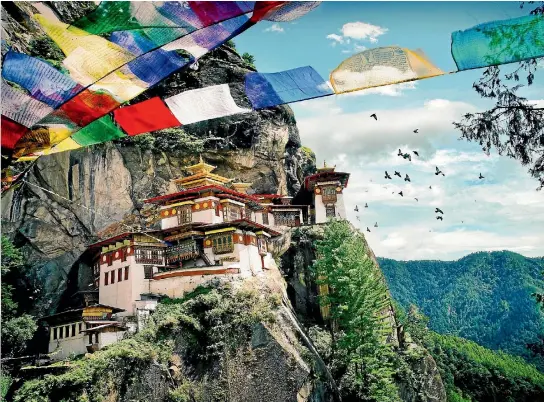  ?? GETTY IMAGES ?? Bhutan’s most famous monastery, Taktshang Goemba.