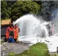  ?? Foto: Bastian Sünkel ?? Hat der Fahrer des Tanklastzu­gs richtig reagiert?