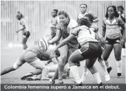  ??  ?? Colombia femenina superó a Jamaica en el debut.