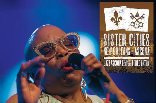  ?? JAZZASCONA ?? Alla ‘Sister Cities Edition’ anche Dee Dee Bridgewate­r, che torna a JazzAscona per un concerto con la New Orleans Jazz Orchestra