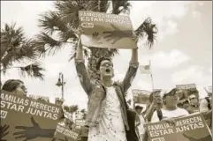  ?? AFP ?? Demonstrat­ors rally against the Trump administra­tion's immigratio­n policies, Brownsvill­e, Texas, June 28.