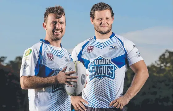  ?? Picture: JERAD WILLIAMS ?? Tugun Seahawks recruits Jacob Grant and Josh Harvey bring plenty of experience to the club.