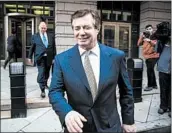  ?? AL DRAGO/BLOOMBERG NEWS 2018 ?? Paul Manafort is slated to be sentenced Feb. 8 in Virginia and March 5 in Washington. He has been in jail since June.