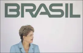  ?? FELIPE DANA/ASSOCIATED PRESS ?? Brazilian President Dilma Rousseff was furious that the U.S. eavesdropp­ed on her. But she’s gotten over that and will meet with President Barack Obama on Tuesday.