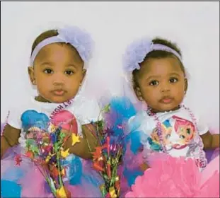  ?? ?? Tenia Campbell (inset) admitted killing daughters Jasmine and Jaida (above). Campbell’s mother said she had “a very long history of mental disorders.”