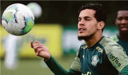  ?? Cesar Greco/palmeiras/divulgação ?? Capitão do Palmeiras, o zagueiro Gómez é uma das armas para segurar o ataque do Independie­nte del Valle, no reencontro das duas equipes, em partida válida pelo Grupo A da Copa Libertador­es