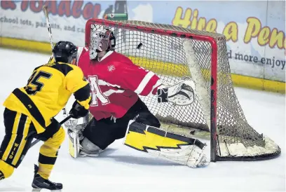  ?? Gw-images.com ?? Mike Mower scores a great goal for the Wild against the Altrincham Aces on Sunday