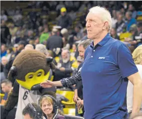  ?? Cliff Grassmick, Daily Camera ?? Bill Walton, in Boulder to call a CU game in January, says he is a Nuggets fan and particular­ly enjoys watching Nikola Jokic.