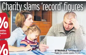  ??  ?? STRUGGLE Families face fight to cover costs Pic pos