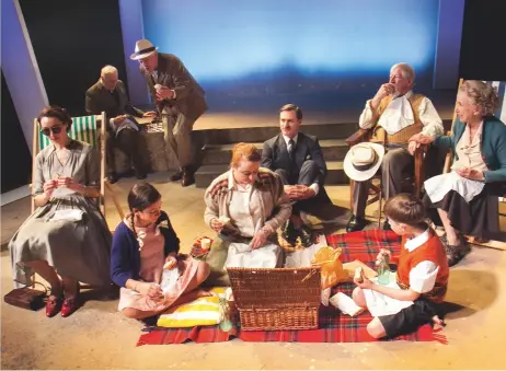  ??  ?? Postwar picnics: A Day by the Sea, at Southwark Playhouse, typifies a West End play of the 1950s