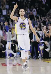  ?? MARCIO JOSE SANCHEZ/The Associated Press ?? Golden State Warriors guard Stephen Curry says the
team is embracing high expectatio­ns this season.