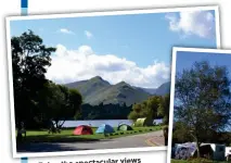  ??  ?? views Enjoy the spectacula­rSite, all around Keswick C&amp;CC on the banks of Derwentwat­er