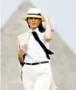  ?? DPA-BILD: KASTER ?? Melania Trump beim Besuch Ägyptens.