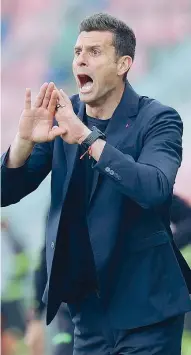  ?? (Ansa) ?? Lille Paulo Fonseca, 51 anni, ex Roma fino al 2021 (Lapresse) Bologna Thiago Motta, 41 anni, corteggiat­o dalla Juve