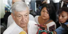  ??  ?? Insiste. López Obrador dijo que él tiene sus propios datos en economía.