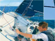  ?? ?? INSET: If you’re racing it’s vital, but even cruisers can mark halyard settings, or even fender heights
BELOW: It’s easy to make mistakes when you’re at sea, so mark any regular settings