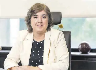  ?? El Periódico ?? Concepción Cascajosa, presidenta interina d’RTVE, al seu despatx.
