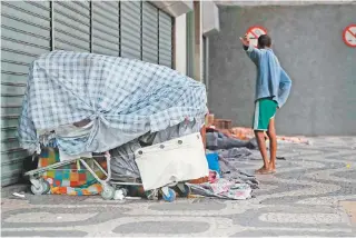  ?? GILVAN DE SOUZA ?? Decreto municipal prevê a inclusão de moradores de rua em um cadastro da Prefeitura do Rio