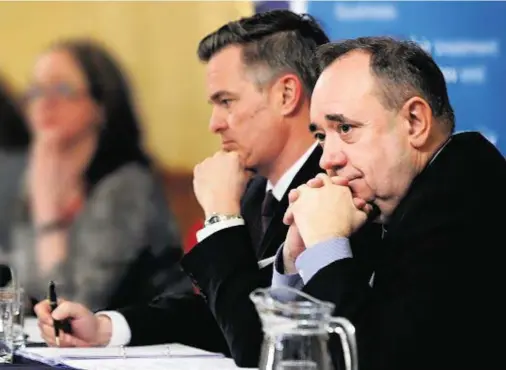  ??  ?? BATTLE: Tory Aberdeensh­ire district councillor, Colin Clark, is going head-to-head with Alex Salmond in general election vote