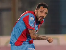  ?? LAPRESSE ?? Francesco Lodi, 34 anni, è ritornato al Catania nel 2017-18