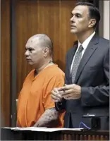  ?? The Maui News / MATTHEW THAYER photo ?? Stephen B. Schmidt pleads no contest to second-degree murder, attempted second-degree murder and first degree assault in charges stemming from stabbings in the Foodland Kehalani on April 19, 2016. His attorney is Chris Dunn.