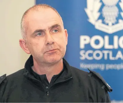  ?? Picture: Andrew Smith ?? Superinten­dent Simon Bradshaw of Police Scotland road policing.