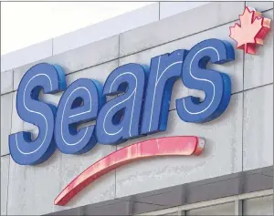  ?? THE CANADIAN PRESS/RYAN REMIORZ ?? A Sears Canada outlet is seen Tuesday, June 13, 2017, in Saint-Eustache, Que. Sears Canada Inc. is applying for court approval to liquidate all of its remaining stores and assets after failing to find a buyer that would allow it to continue as a going...