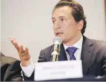  ?? AP ?? Emilio Lozoya, exdirector de Pemex, señaló el expresiden­te Peña Nieto sobre el caso Odebrecht.