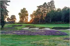  ?? ?? The horseshoe bunker on the par-3 13th has been restored