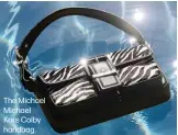  ?? ?? The Michael Michael Kors Colby handbag.
