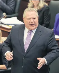  ?? STEVE RUSSELL TORONTO STAR ?? Premier Doug Ford’s government signed off on a new Hydro One pay plan that will pay the CEO a maximum of $1.5 million.