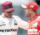  ??  ?? FierCe riVaLrY: Hamilton and Vettel