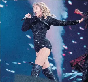  ?? JASMEET SIDHU/SPECIAL TO THE STAR ?? Taylor Swift’s stadium-tailored Reputation production is arguably more of a theatrical production than it is a concert, writes Ben Rayner.