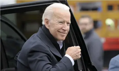  ?? Photograph: Joseph Prezioso/AFP/Getty Images ?? Joe Biden: expect to hear that he is the only Democrat who can win the white working class over – despite Bernie Sanders’ success with that demographi­c.