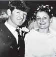  ?? ?? Young love…Margaret and Ginge on their wedding day