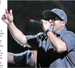  ??  ?? Ice Cube performs during the BIG3 Championsh­ip last Aug 24 in Brooklyn, New York. — AFP file photo