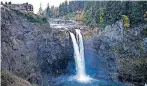  ??  ?? Die Snoqualmie Falls wurden im hypnotisch­en „Twin Peaks“-Vorspann verewigt.
